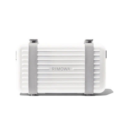 Shop Rimowa Polycarbonate Cross-body Bag In White In Weiss