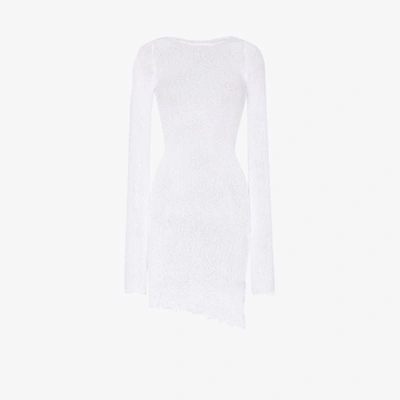 Shop Ambra Maddalena Andy Sheer Cotton Midi Dress In White