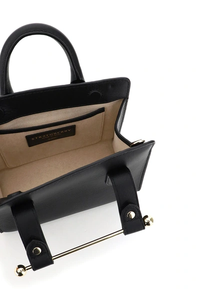 Shop Strathberry Nano Tote Bag In Black