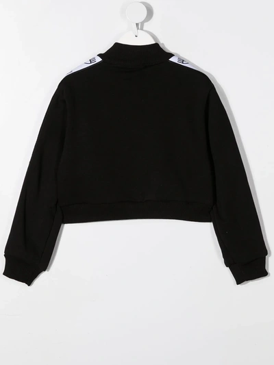 Shop Chiara Ferragni Logo Print Zip-up Jacket In Black