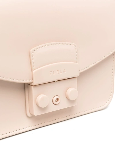 Shop Furla Mini Metropolis Crossbody Bag In Pink