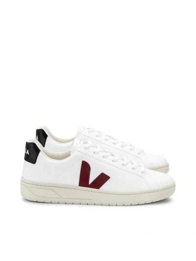 Shop Veja Urca Leather Sneakers In White