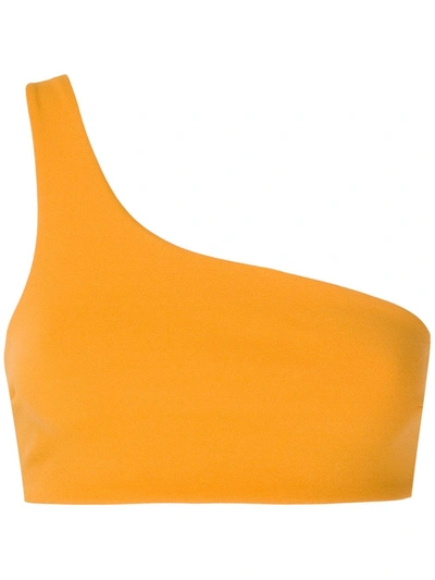 Shop Haight One Shoulder Bikini Top In Yellow