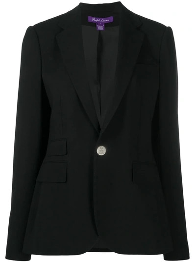 Polo Ralph Lauren Single-breasted Fitted Blazer In Black