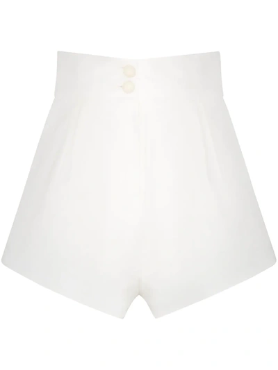 Shop Adriana Degreas High-waist Flared Shorts In White