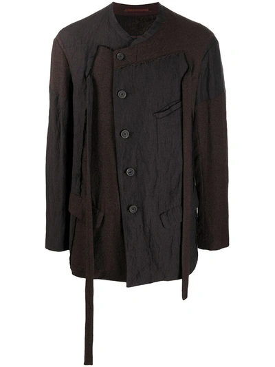 Shop Ziggy Chen Tassel-detail Jacket In Brown