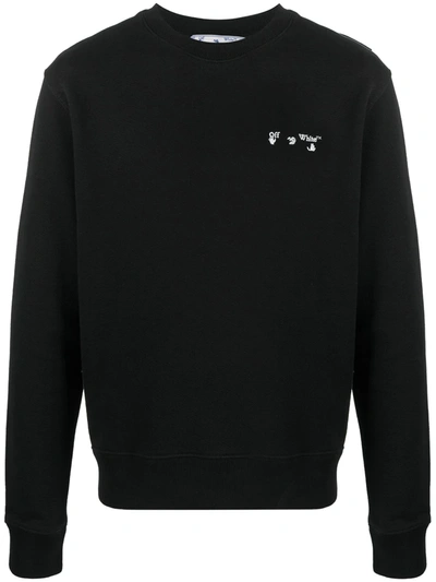 Shop Off-white Chest Logo-print Sweatshirt In Black