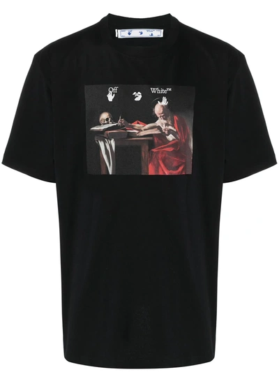 Shop Off-white Caravaggio Print T-shirt In Black