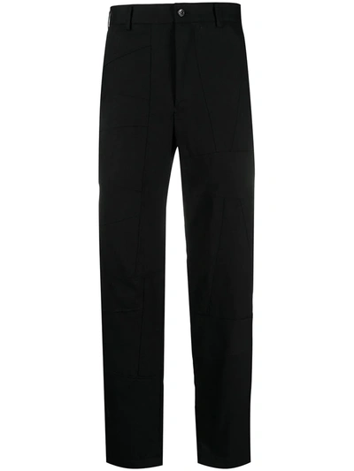 Shop Black Comme Des Garçons High-waist Tailored Trousers In Black