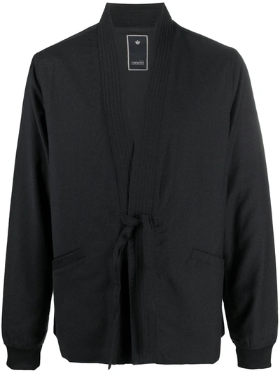 Shop Maharishi Kimono-style Jacket In Black