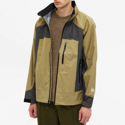 Stussy Taped Seam Rain Shell In Green | ModeSens