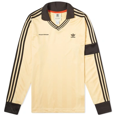 Shop Adidas Originals Adidas X Wales Bonner Long Sleeve Football Jersey In Orange