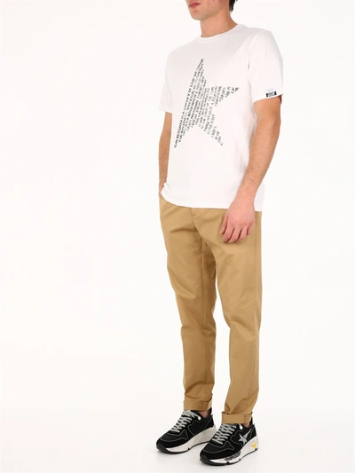 Shop Golden Goose T-shirt Star White