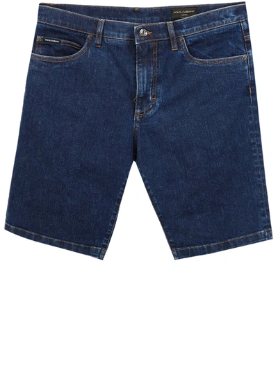 Shop Dolce & Gabbana Denim Shorts In Blue