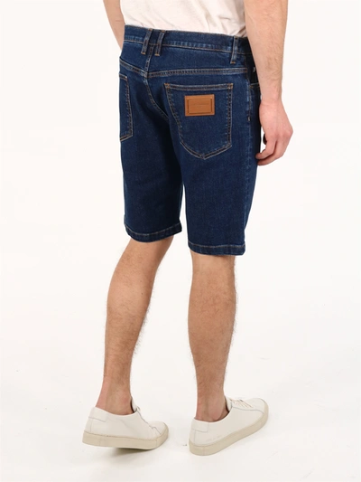 Shop Dolce & Gabbana Denim Shorts In Blue