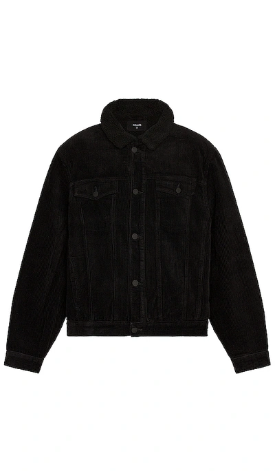 Shop Rolla's Morrison Sherpa Jacket In Black & Black