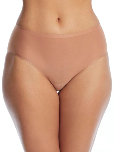 Shop Chantelle Soft Stretch Hipster In Sandalwood