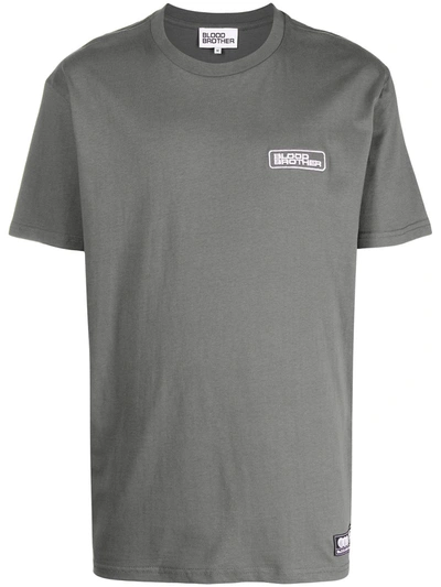 Shop Blood Brother Abbey Cotton T-shirt In Grey