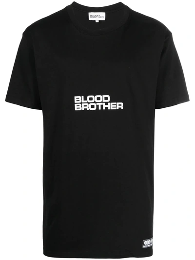 Shop Blood Brother Hayes Logo T-shirt In Black