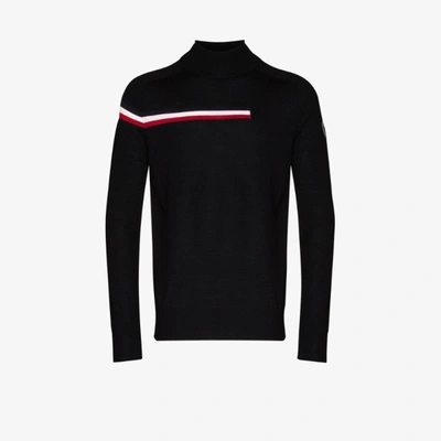 Shop Rossignol Black Diago Stripe Sweater