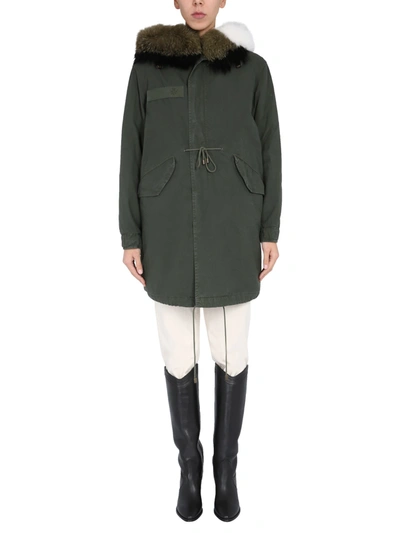 Shop Mr & Mrs Italy Jazzy Classic Parka In Verde