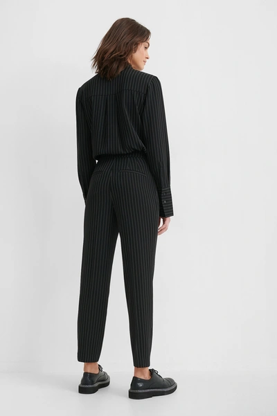 Shop Na-kd Classic Pinstriped Cropped Suit Pants In Stripe