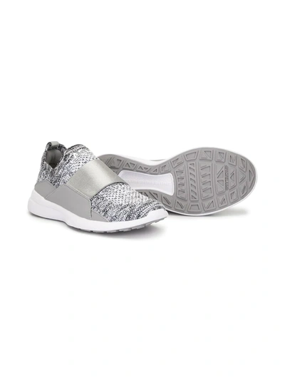Shop Apl Athletic Propulsion Labs Mélanege-effect Slip-on Sneakers In Grey