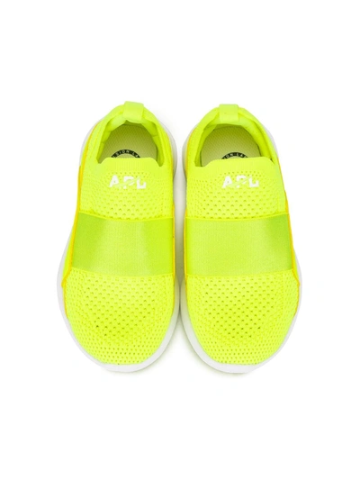 Shop Apl Athletic Propulsion Labs Mesh-upper Slip-on Sneakers In Yellow