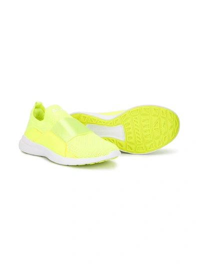 Shop Apl Athletic Propulsion Labs Mesh-upper Slip-on Sneakers In Yellow