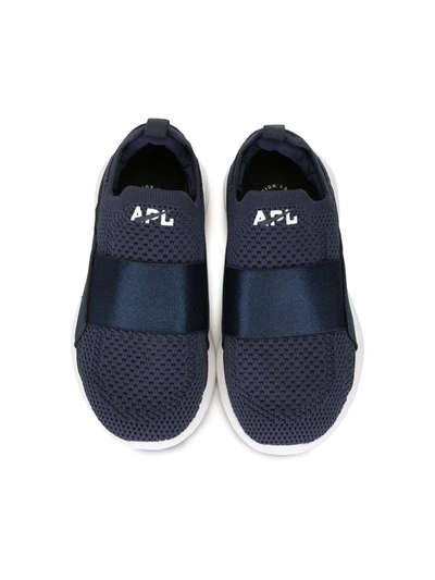 Shop Apl Athletic Propulsion Labs Mesh-upper Slip-on Sneakers In Blue