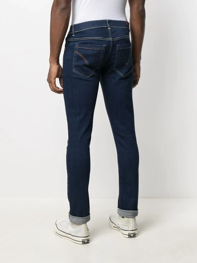 Shop Dondup Skinny Stretch-fit Denim Jeans In Blue