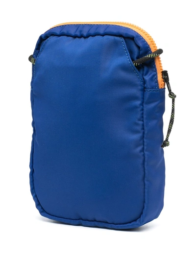 Shop Maison Kitsuné Fox Patch Shoulder Bag In Blue