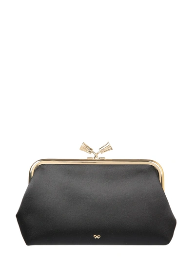 Shop Anya Hindmarch Maud Tassel Clutch In Black