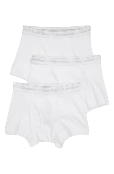 Shop Calvin Klein 3-pack Trunks In White