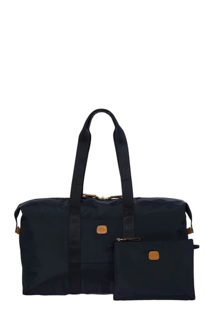 Shop Bric's Brics X-bag 22-inch Folding Duffle Bag In Navy