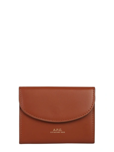 Shop Apc Genève Card Holder In Brown