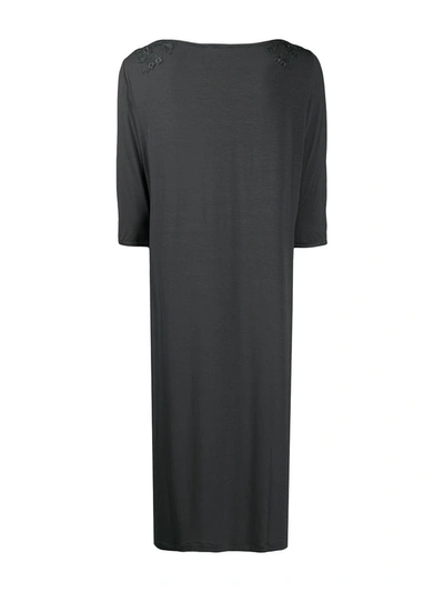 Shop La Perla Maison Contouring Short Nightgown In Grey