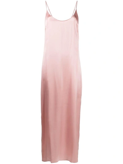 Shop La Perla Silk Long Slipdress In Pink
