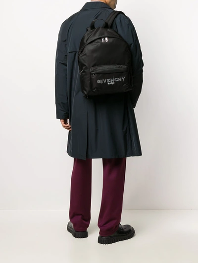 Shop Givenchy Urban Leather Backpack In Black