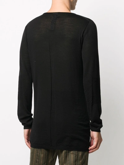 Shop Rick Owens Wool Sweater In Black