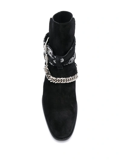 Shop Amiri Bandana Boot In Black