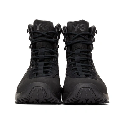 Shop Y-3 Black Notoma Boots In Black/black