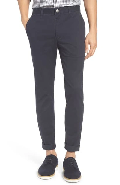 Shop Bonobos Tailored Fit Stretch Washed Cotton Chinos In Jet Blues