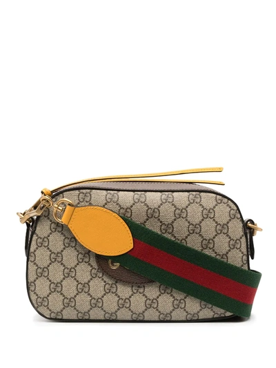 Gucci GG Supreme Small Zip-Top Crossbody Bag