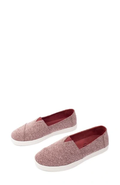 Shop Toms Avalon Slip-on In Red