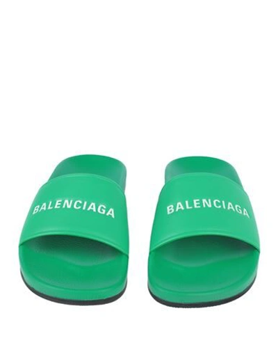 Shop Balenciaga Sandals In Green
