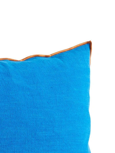 Shop Hay Outline Two-tone Cushion In Blue