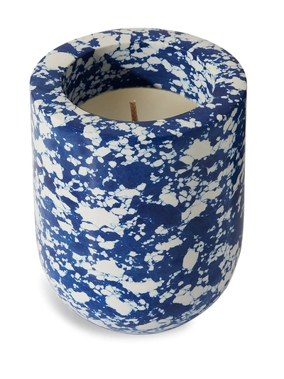 Shop Tom Dixon Swirl Ball Scented Candle In Blue