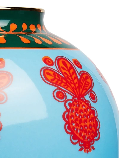 La Doublej Big Pineapple Bubble Vase In Blue