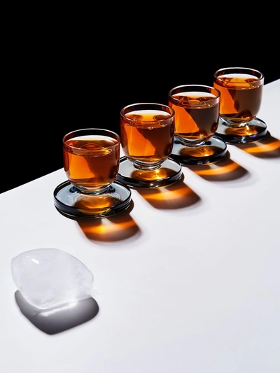 Shop Tom Dixon Puck Shot Glasses (set Of 4) In White